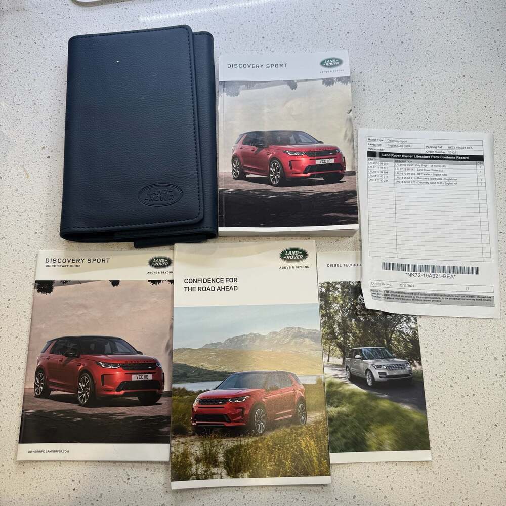 Land Rover Discovery Sport Owner's Manual Literature Pack with Wallet